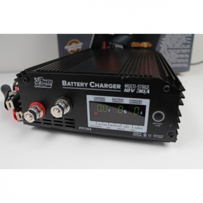 Power Train Battery Charger 30 Amp 6/12/24V Auto 7 Stage